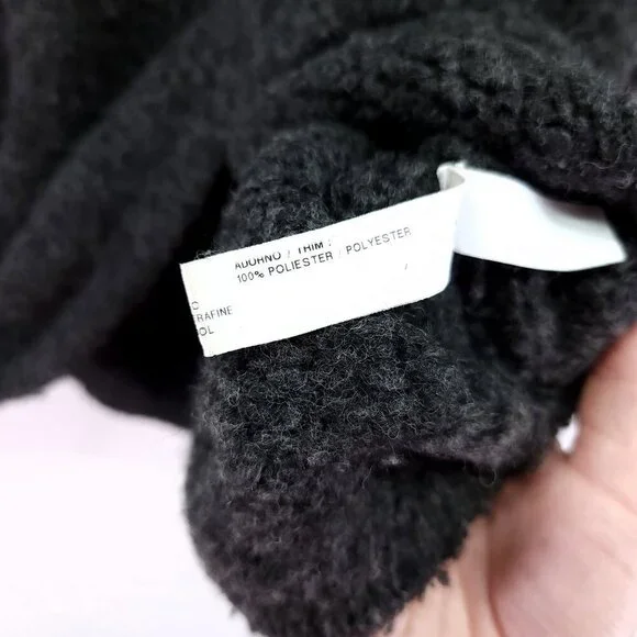 Sita Murt Turtleneck Poncho Sweater Size Small Sherpa Fleece Pullover - Picture 6 of 12